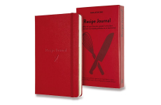 Moleskine Zápisník Passion Recipe Journal - tvrdé desky L, červený A5, 200 listů 