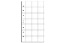 Filofax čtverečkovaný papír A6 bílý 20 listů