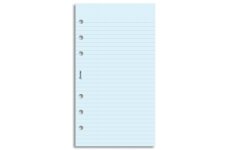Filofax poznámkový papír linkovaný modrý 30 listů formát A6