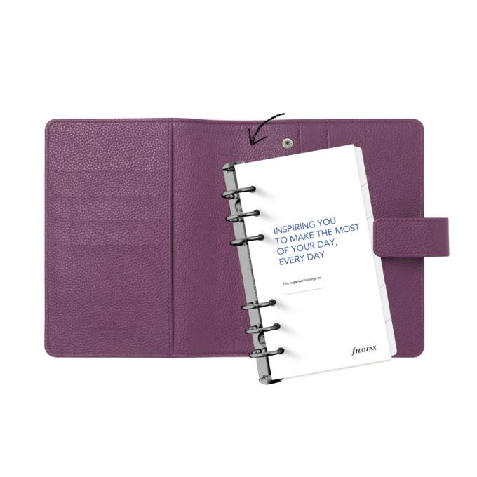 Filofax Camden Osobní Plum diář