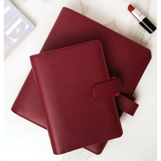 Filofax Saffiano A5 Dark Cherry diář vínový