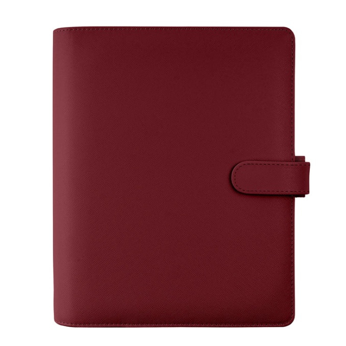 Filofax Saffiano A5 Dark Cherry diář vínový