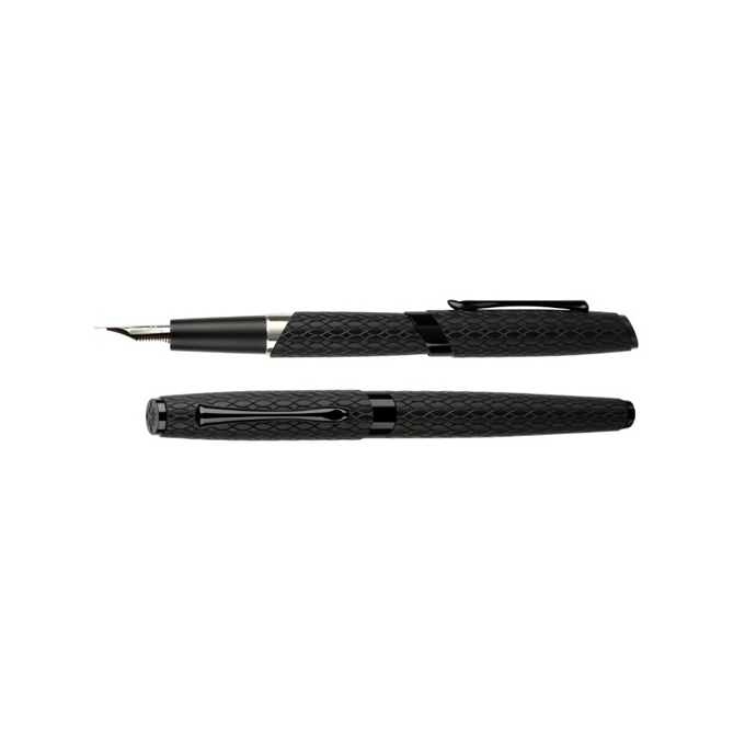 Diplomat Cobra Guilloche Black plnicí pero