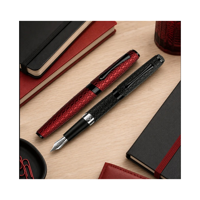 Diplomat Cobra Guilloche Black plnicí pero