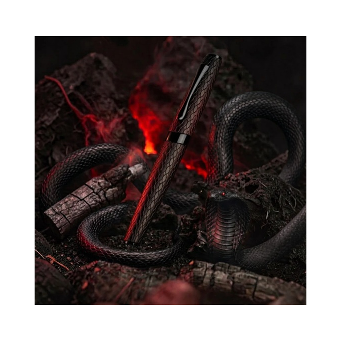Diplomat Cobra Guilloche Black plnicí pero
