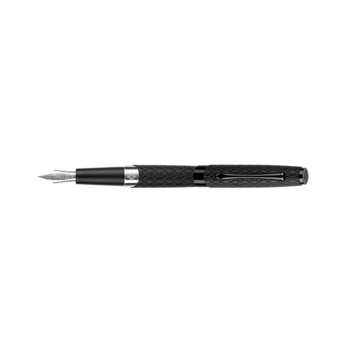 Diplomat Cobra Guilloche Black plnicí pero