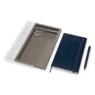 Zápisník Moleskine A5 modrý s GoPen, dárková sada