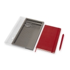 Zápisník Moleskine A5 červený s GoPen, dárková sada