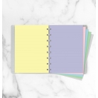 Filofax náhradní listy do zápisníků A5 - pastelové