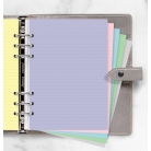 Filofax A5 linkované papíry pastelové, 60 listů