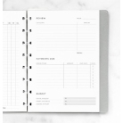 Filofax sledování výdajů do zápisníků A5