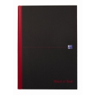 Oxford Black & Red A4 čtverečkovaný zápisník