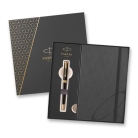 Parker Royal Sonnet Black GT, sada kuličkového pera a zápisníku