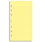Filofax poznámkový blok linkovaný, žlutý - Osobní
