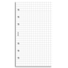 Filofax čtverečkovaný papír, bílý, 20 listů - Osobní