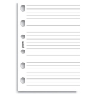 Filofax poznámkový blok linkovaný, bílý, 40 listů - kapesní