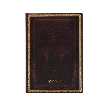Paperblanks diář Black Moroccan Midi 2020