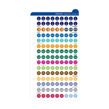 Filofax samolepicí štítky pro organizaci - Osobní/A5