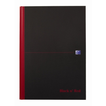 Oxford Black & Red A4 čtverečkovaný zápisník
