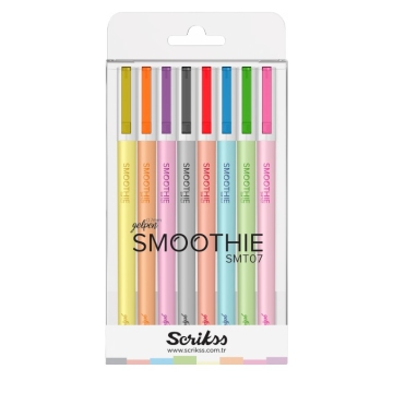 Scrikss Smoothie gelová kuličková pera sada 8 ks