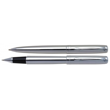 X-Pen Podium Shiny Chrome CT, sada kuličkového pera a rolleru