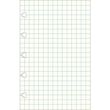 Filofax náhradní listy do zápisníků A6 - čtverečkované