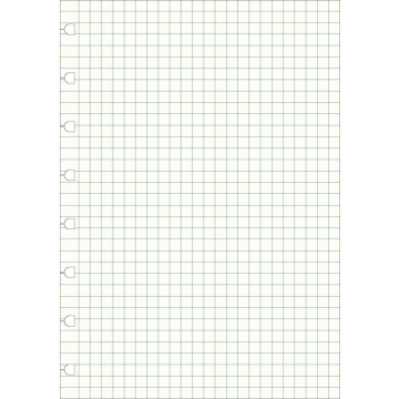 Filofax náhradní listy do zápisníků A5 - čtverečkované