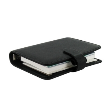 Filofax Saffiano Kapesní černý diář