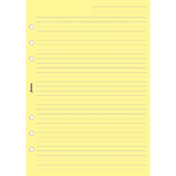 Filofax A5 linkovaný papír, žlutý, 25 listů