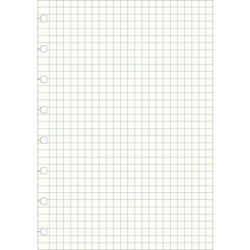 Filofax náhradní listy do zápisníků A4 - čtverečkované