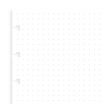 Filofax náhradní listy do zápisníků A6 - tečkované