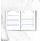 Filofax A5 kalendář 2023 do zápisníků měsíc/2 strany