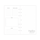 Filofax kompletní náplň Osobní - Minimal edice 2023