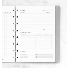 Filofax sledování výdajů do zápisníků A5