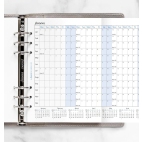 Filofax horizontální kalendář 2024 plánovací AJ - A5
