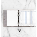 Filofax horizontální kalendář 2025 plánovací AJ - A5
