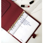 Filofax Saffiano A5 Dark Cherry diář vínový