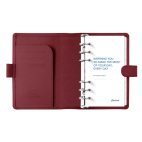 Filofax Saffiano Dark Cherry Osobní vínový diář