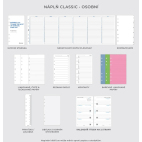 Filofax Saffiano Dark Cherry Osobní vínový diář