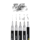 Online Silver Lettering sada linerů 5 ks