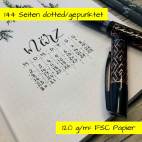 Online Spotlights Rose Bullet Journal tečkovaný zápisník A5
