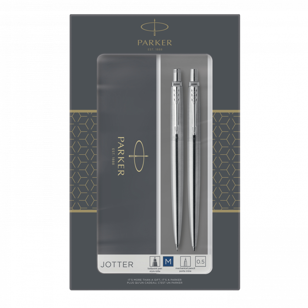 Parker Jotter Stainless Steel CT, sada kuličkového pera a mechanické tužky