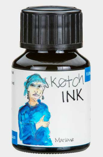 Rohrer and Klingner Rohrer & Klingner Sketchink Marlene lahvičkový inkoust modrý 50 ml