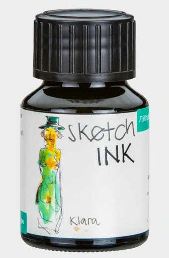 Rohrer and Klingner Rohrer & Klingner Sketchink Klara lahvičkový inkoust zelený 50 ml