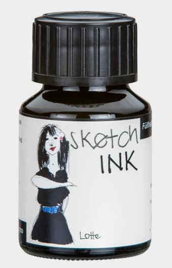 Rohrer and Klingner Rohrer & Klingner Sketchink Lotte lahvičkový inkoust černý 50 ml