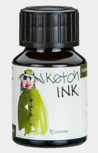 Rohrer and Klingner Rohrer & Klingner Sketchink Emma lahvičkový inkoust tmavě zelený 50 ml