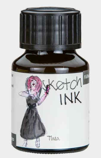 Rohrer and Klingner Rohrer & Klingner Sketchink Thea lahvičkový inkoust šedý 50 ml