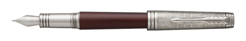 Parker Royal Premier Custom Crimson Red, plnicí pero