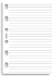 Filofax papír linkovaný bílý, 100 listů - kapesní