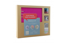 Filofax Blok s doplňky Clipbook Kit Pastel A5 fuchsiová